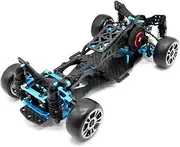 Daiilg DIY RC Car Rear-Drive Drift Racing Frame 1/10 RC Car RC Frame Drift Car Kit Version RC Frame Drift Car Kit Version Blue