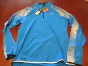 UA Under Armour Men's Gore Windstopper Reflective 1/4 Zip Run Jacket L NWT $180