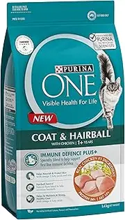 PURINA ONE Adult Dry Cat Food Hairball Chicken 1.4kg