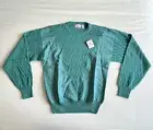 New Loris Azzaro Blue Sweater Size M New 55% Ramie 45% Cotton