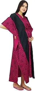[Bimba] Nursing Mothers Cotton Kaftan Delivery Designer Maxi Caftan Night Gown