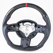 Custom Black Carbon Fiber Steering Wheel For Mini R50 R52 R53 2002-2008 (for: Mini)