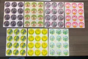 Lot of 84 Vintage 1980’s Trend Matte Scratch & Sniff Stickers (7 Full Sheets)