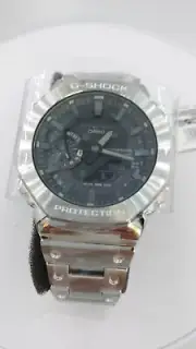 CASIO G-SHOCK GM-B2100D-1AJF Black FULL METAL Silver Solar Watch Men New in Box