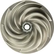 Nordic Ware Aluminum Heritage Bundt Cake Pan (10 Cup), Grey, Made in the USA