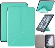 [Almighty] Origami Case for Kindle Paperwhite - Fits All Paperwhite Generations Prior to 2018, Standing Slim Shell Cover with Auto Wake/Sleep for Amazon Kindle Paperwhite 1 2 3, Mint Green