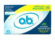 o.b. Tampons Regular No Applicator, Unscented - 40ct