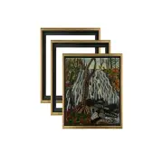 Cardinali Renewal Core Floater Frames - 3 Pack - [Black/Antique Gold - 8x8"]
