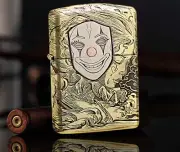 Brass Armor Multi Sided Mask Of Life Zippo Lighter