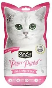 Kit Cat Purr Puree Tuna and Smoked Fish Cat Food 60 g