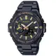 【CASIO 卡西歐】 G-SHOCK 藍牙 太陽能 碳纖維核心 酷帥黑金 強悍輕薄 GST-B500BD-1A9_48.9mm