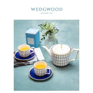 WEDGWOOD威基伍德金粉年華輕奢2杯2碟骨瓷歐式高檔咖啡杯碟茶杯