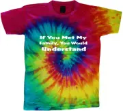 tie dye t-shirt crazy family funny saying shirt tie dyed tee shirt
