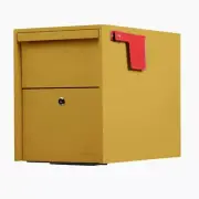 Post Mount Mailbox | Large Size - Anti-Theft Locking Mailbox, 15.5" H x 12" W...