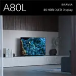 【SONY XRM-55A80L】BRAVIA 4K OLED GOOGLE TV(OLED55C3PSC優惠預購中)