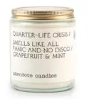 Anecdote Candle Anthro Quarter Life Crisis 7. 8oz Grapefruit + Mint SHIPS FAST