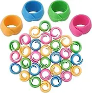 100Pcs Thread Spool Savers Spool Covers&Huggers Embroidery Floss Silicone Organization Prevent Thread Tails from Unwinding, No Loose Ends for Sewing Thread Spools, 4 Bright Colors