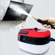 Handheld Steam Cleaner, Hard Surface ​Steam ​Cleaner with Natural Sanitization, Multi-Surface Tools Included to Remove Dirt, Grime, Grease, and More,Red