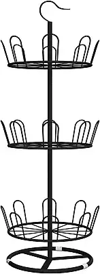 Revolving Shoe Rack Iron Shoe Tree Rack,Standing Circular Shoe Rack Rotating Sho