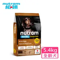 在飛比找momo購物網優惠-【Nutram 紐頓】T27無穀全能系列-迷你犬火雞 5.4