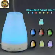 100ml Essential Oil Diffuser Humidifier Aromatherapy Ultrasonic 7 LED Aroma Mist