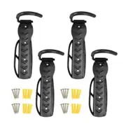 4pcs Wall Rack Mount Bicycle Hanger Stand Garage Bike Steel Hook Holder