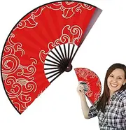 Gupcaqosjw Folding Hand Fan | Wedding Party Performance Fan - Carnival Cosplay Props Decoration for Dancing, Portable Hot Weather Cooling Tools