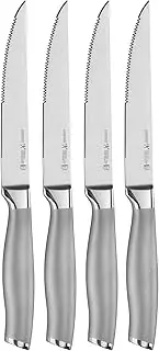Zwilling J.A. Henckels 17501-004 International Modernist 4-pc Steak Knife Set Silver 4.5-Inch