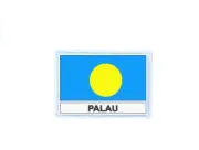 Patch badge iron on glue flag country PAL palau