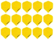 5 Sets Harrows Dimplex Standard Dart Flights - Ships w/ Tracking - Solid Yellow