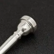 Bach 3C Silver Trumpet Mouthpiece with Custom Engraved Crusaders Cross NEW