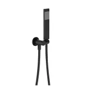 Lincoln Hand Shower, Round Plate, Matte Black