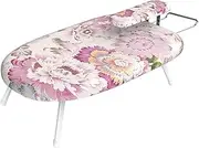Ironing Board with Folding Legs, Tabletop Ironing Board, Cotton Fabric Cover, Foldable Tabletop Ironing Board with Iron Rest