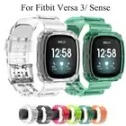 Clear Strap Transparent Wristband Watch Strap For Fitbit Versa 3 Fitbit Sense