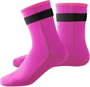 [outret] Water Socks 3mm Neoprene Socks Beach Booties Shoes Anti Slip Wetsuit Boots Swim Socks for Outdoor Activities