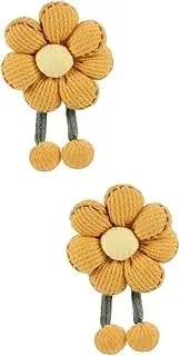 Vaguelly 2pcs Sunflower Pin Brooch Decorate Lapel Pin Girl Pin Delicate Pin Sunflower Design Pin Sunflower Breastpin Pin for Jackets Decorative Pins Cloth