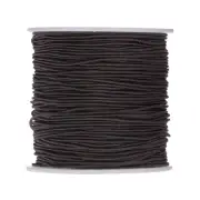 1mm Dia 328ft Latex Elastic String for Bracelet Stretchy Cord, Brown