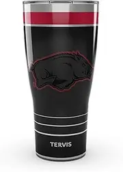 Tervis Traveler Arkansas Razorbacks - Night Game Triple Walled Insulated Tumbler Travel Cup Keeps Drinks Cold & Hot, 30oz, Stainless Steel