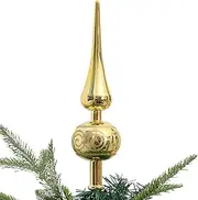 wiroouia Christmas Tree Toppers | Christmas Tree Holiday Decor - Plating Christmas Tree Topper, Christmas Tree Top Decoration Props, Seasonal Ornament
