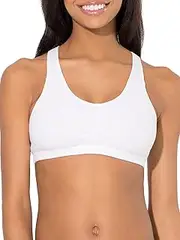 [Fruit of the Loom] Women's Shirred Front Racerback Bra (Pack of 3)