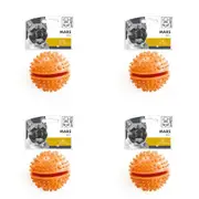 4x M-Pets 8cm Mars Ball Dog Interactive Pet Teaser/Exercise Bouncy Toy Assort