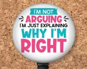 Badge Reel - Sarcastic Quote - Retractable ID Holder 8367