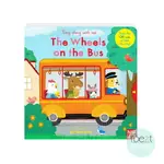 THE WHEELS ON THE BUS | SING ALONG WITH ME | 外文 | 繪本 | 童謠 | QR CODE | NOSY CROW | 推拉轉 | 黃郁軒(小小)作品 | 小手肌肉訓練 | 創造力