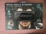 Utopia 360° Virtual Reality 3D Headset with Bluetooth Controller smartphone