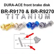 SHIMANO DURA-ACE BR-R9170/R9270: 2 screws+washers in Titanium for FRONT caliper