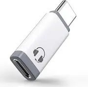 FEIPUAUX iPhone 16 Audio Adapter, USB C Male to Female Lightning Headphone Audio Adapter for iPhone 16/16Pro/15/15Pro, iPad Pro, iPad Air 6/5, MacBook(No Charge)
