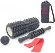 4 IN 1 Yoga Massage Set Foam Roller, Massage Stick, Fascia Ball, Resistance Ring