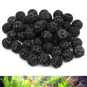 100pcs Black Biological Bio Balls Filter Wide Scope of Application Fish Tank