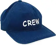 [NKlaus] Cap 'Crew' Navy Cotton White Embroidered - Retro Nautical Hat 16066, navy, XXS-4XL