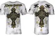 Xtreme Couture by Affliction Men's T-Shirt Charlie Foxtrot Biker Y2K S-5XL
